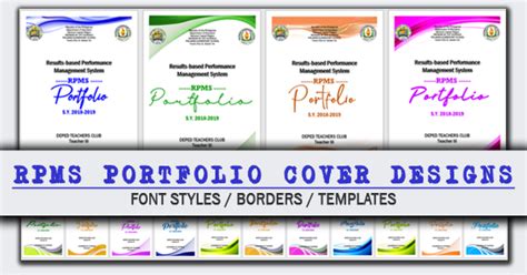 RPMS Portfolio Design Templates, Font Styles, Backgrounds .